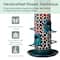 Glitzhome® 20" Glass Tall Hanging Multi-Color Mosaic Birdfeeder